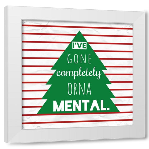 Ornamental White Modern Wood Framed Art Print by Hutchins, Ashley