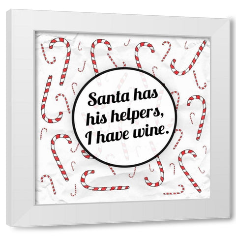 Santas Helpers - Wine White Modern Wood Framed Art Print by Hutchins, Ashley