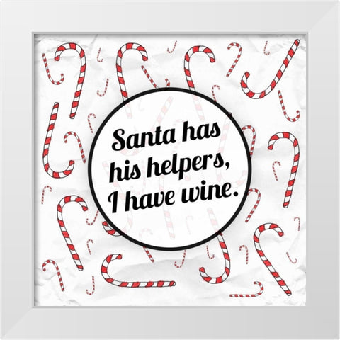 Santas Helpers - Wine White Modern Wood Framed Art Print by Hutchins, Ashley