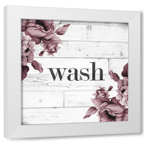 Wash White Modern Wood Framed Art Print by Hutchins, Ashley