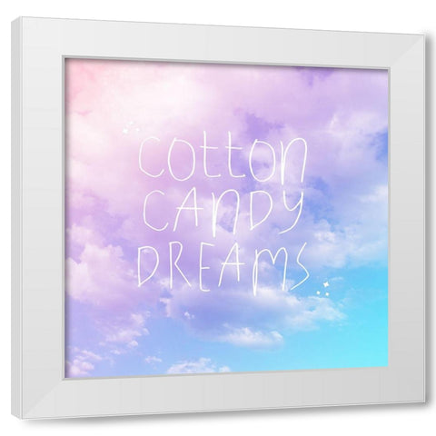 Cotton Candy Dreams White Modern Wood Framed Art Print by Hutchins, Ashley