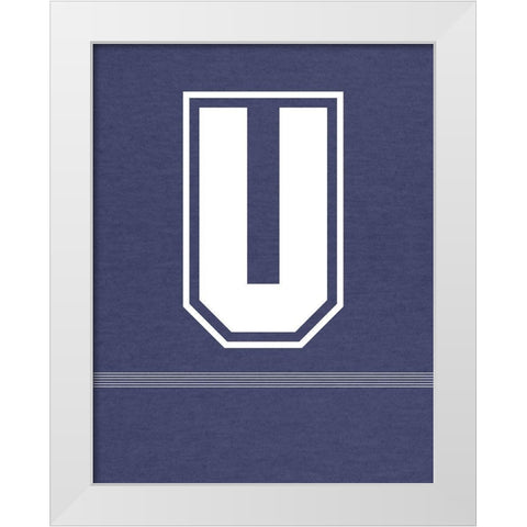 U White Modern Wood Framed Art Print by Hutchins, Ashley