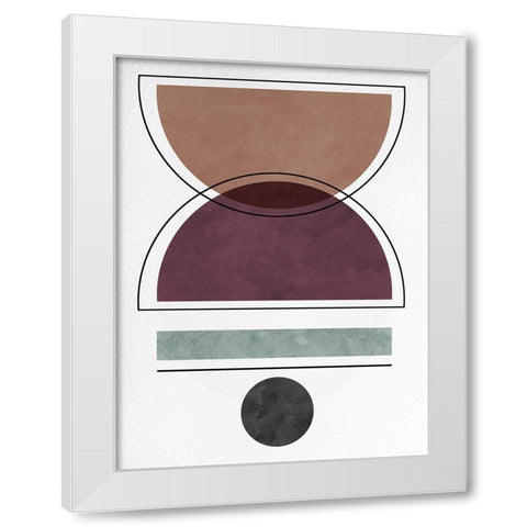 Geo II White Modern Wood Framed Art Print by Hutchins, Ashley