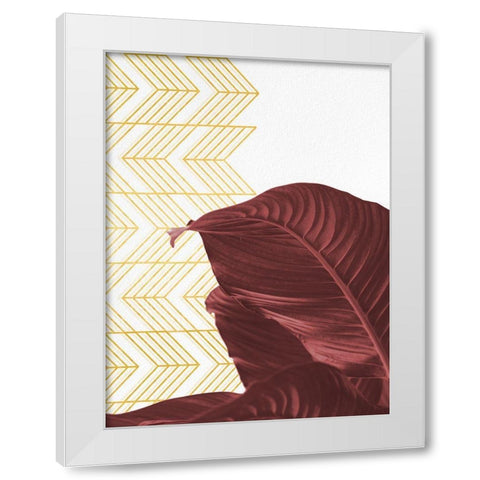 Red White Modern Wood Framed Art Print by Hutchins, Ashley