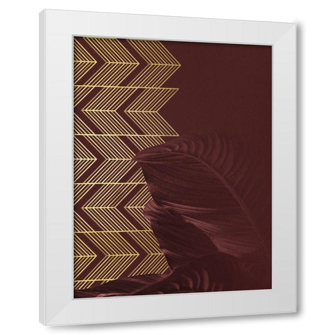 Red II White Modern Wood Framed Art Print by Hutchins, Ashley