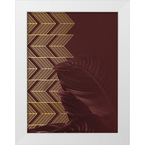 Red II White Modern Wood Framed Art Print by Hutchins, Ashley