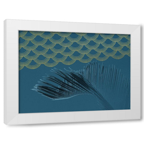 Teal II White Modern Wood Framed Art Print by Hutchins, Ashley
