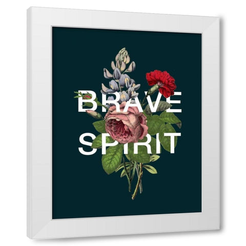Brave Spirit White Modern Wood Framed Art Print by Perrenoud, Aubree