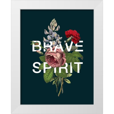Brave Spirit White Modern Wood Framed Art Print by Perrenoud, Aubree