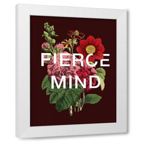 Fierce Mind White Modern Wood Framed Art Print by Perrenoud, Aubree
