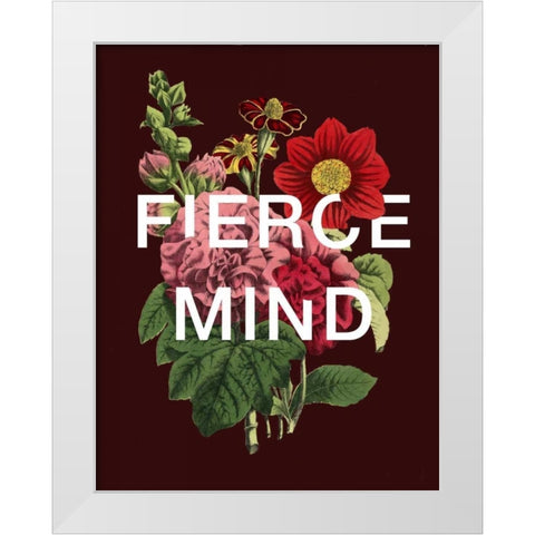Fierce Mind White Modern Wood Framed Art Print by Perrenoud, Aubree