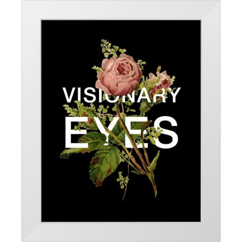 Visionary Eyes White Modern Wood Framed Art Print by Perrenoud, Aubree