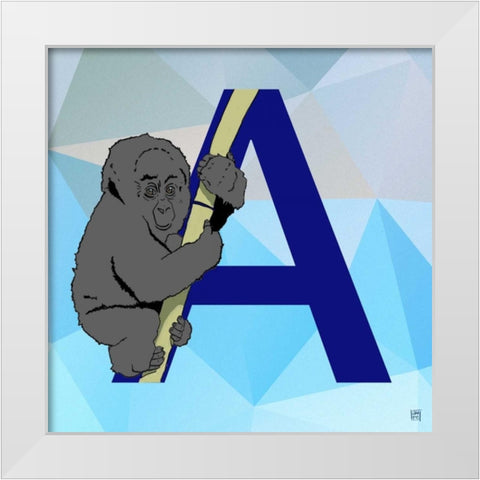 A White Modern Wood Framed Art Print by Perrenoud, Aubree