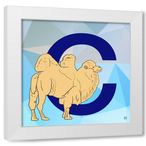 C White Modern Wood Framed Art Print by Perrenoud, Aubree