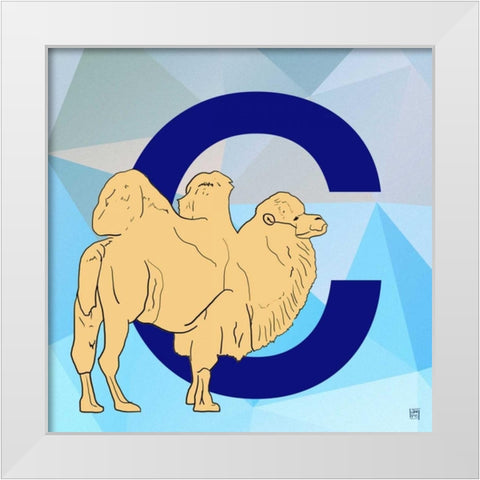 C White Modern Wood Framed Art Print by Perrenoud, Aubree