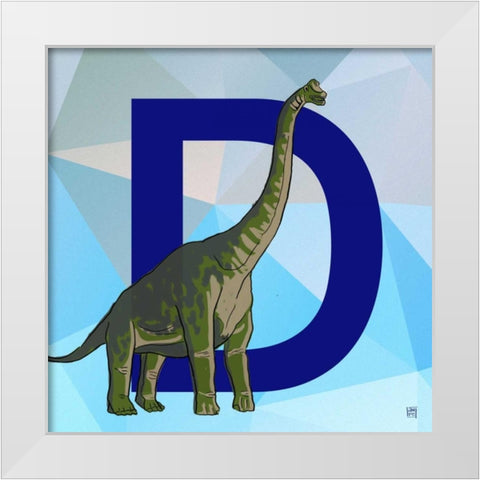 D White Modern Wood Framed Art Print by Perrenoud, Aubree