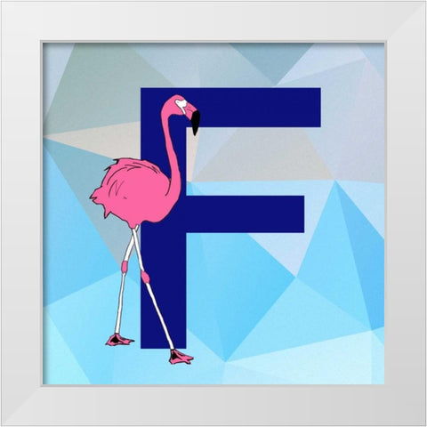 F White Modern Wood Framed Art Print by Perrenoud, Aubree