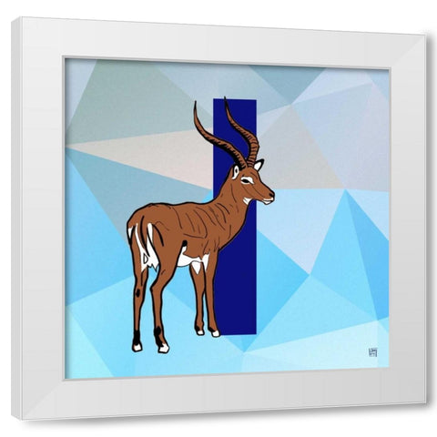 I White Modern Wood Framed Art Print by Perrenoud, Aubree