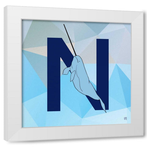 N White Modern Wood Framed Art Print by Perrenoud, Aubree