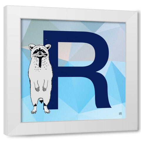 R White Modern Wood Framed Art Print by Perrenoud, Aubree