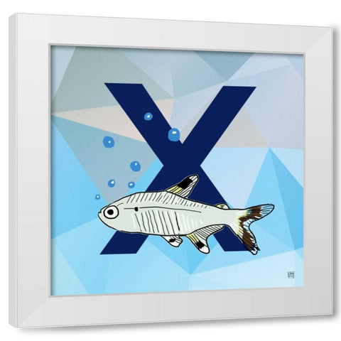 X White Modern Wood Framed Art Print by Perrenoud, Aubree