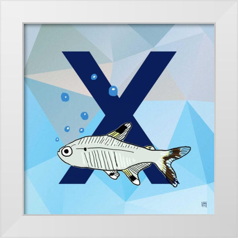 X White Modern Wood Framed Art Print by Perrenoud, Aubree