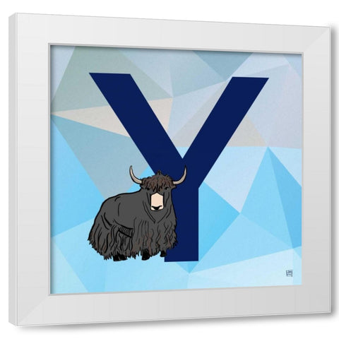 Y White Modern Wood Framed Art Print by Perrenoud, Aubree