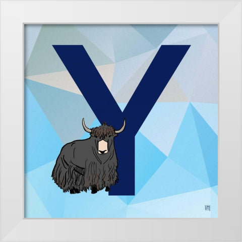 Y White Modern Wood Framed Art Print by Perrenoud, Aubree