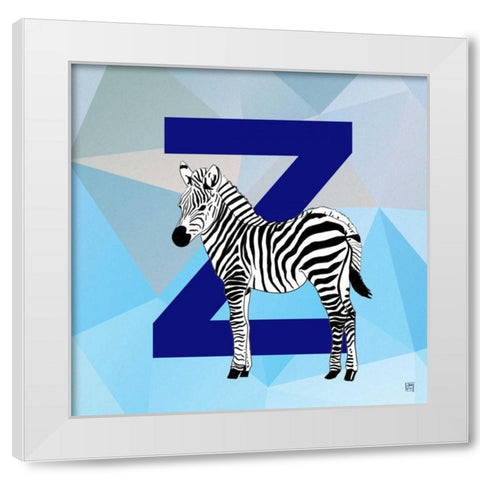 Z  White Modern Wood Framed Art Print by Perrenoud, Aubree