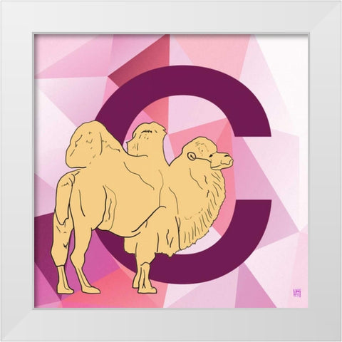 C White Modern Wood Framed Art Print by Perrenoud, Aubree