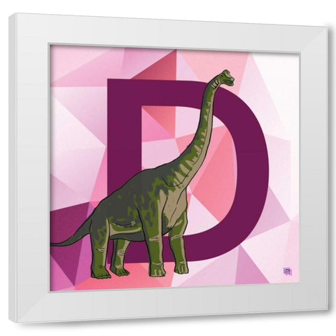 D White Modern Wood Framed Art Print by Perrenoud, Aubree