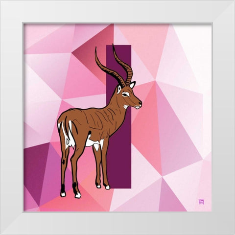 I White Modern Wood Framed Art Print by Perrenoud, Aubree