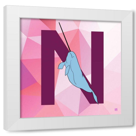 N White Modern Wood Framed Art Print by Perrenoud, Aubree