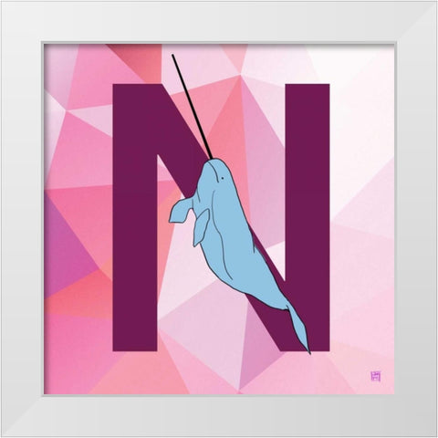 N White Modern Wood Framed Art Print by Perrenoud, Aubree