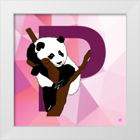 P White Modern Wood Framed Art Print by Perrenoud, Aubree