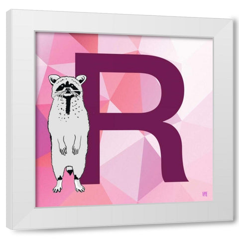 R White Modern Wood Framed Art Print by Perrenoud, Aubree