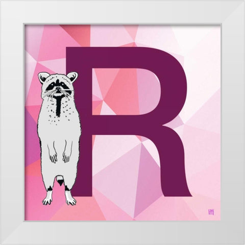 R White Modern Wood Framed Art Print by Perrenoud, Aubree