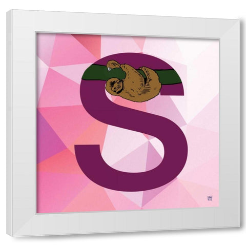 S White Modern Wood Framed Art Print by Perrenoud, Aubree