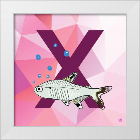 X White Modern Wood Framed Art Print by Perrenoud, Aubree