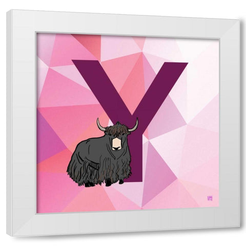 Y White Modern Wood Framed Art Print by Perrenoud, Aubree