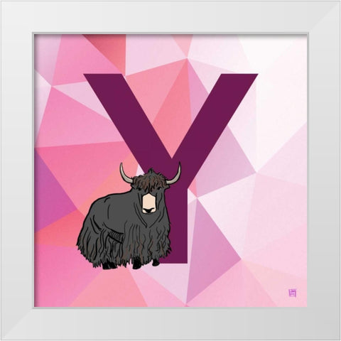 Y White Modern Wood Framed Art Print by Perrenoud, Aubree