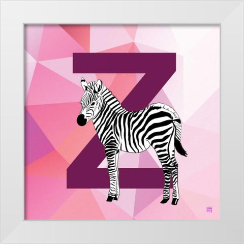 Z White Modern Wood Framed Art Print by Perrenoud, Aubree