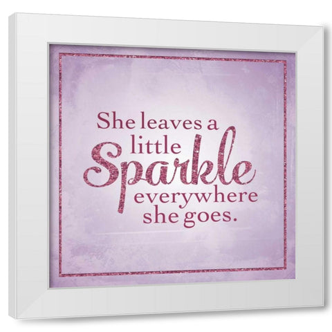 Sparkle White Modern Wood Framed Art Print by Perrenoud, Aubree