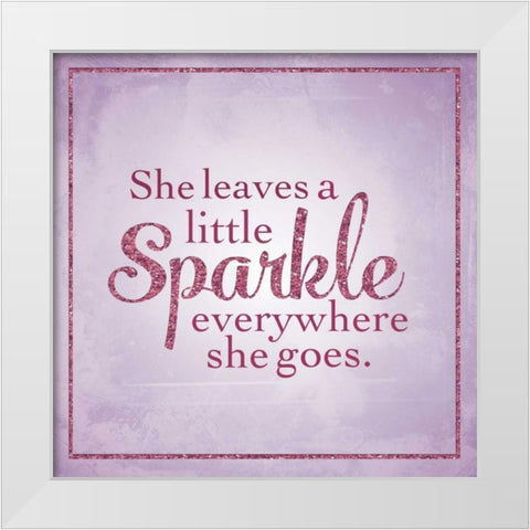 Sparkle White Modern Wood Framed Art Print by Perrenoud, Aubree