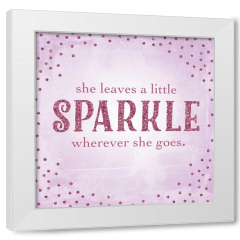Sparkle II White Modern Wood Framed Art Print by Perrenoud, Aubree