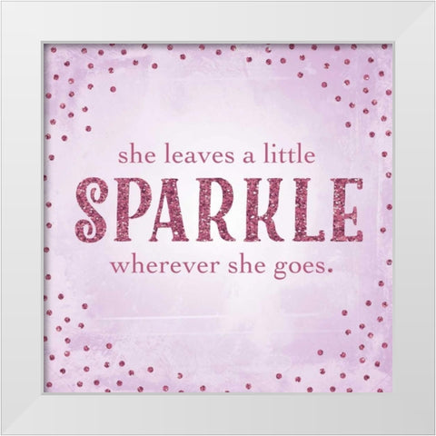 Sparkle II White Modern Wood Framed Art Print by Perrenoud, Aubree