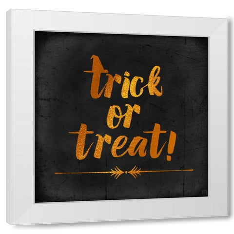 Trick or Treat White Modern Wood Framed Art Print by Perrenoud, Aubree