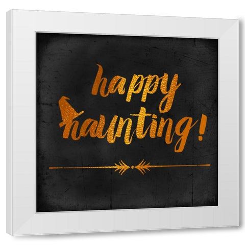 Happy Haunting White Modern Wood Framed Art Print by Perrenoud, Aubree