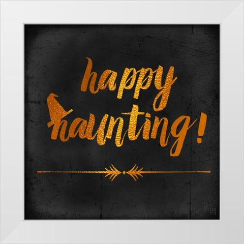 Happy Haunting White Modern Wood Framed Art Print by Perrenoud, Aubree