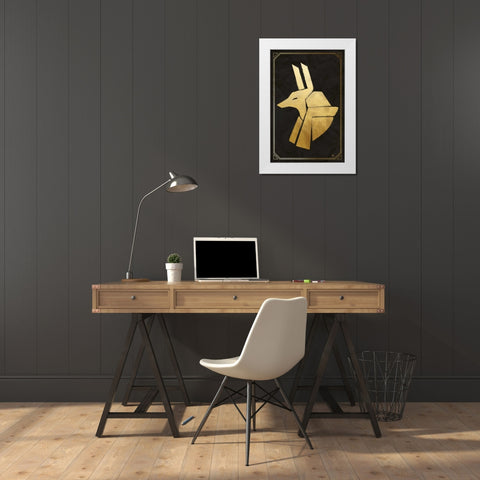 Anubis White Modern Wood Framed Art Print by Perrenoud, Aubree